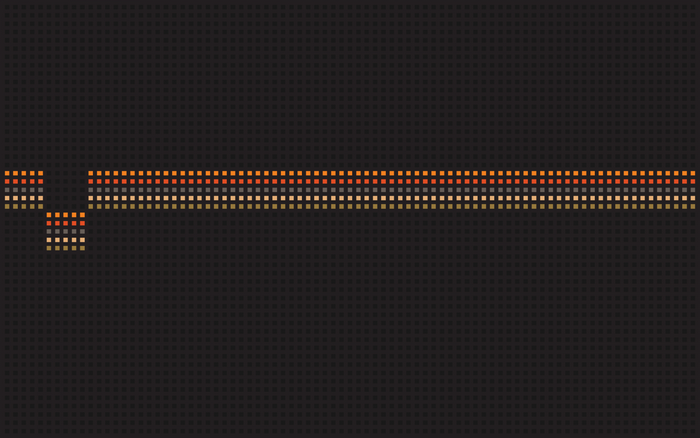 Abstract pixel pattern with horizontal lines