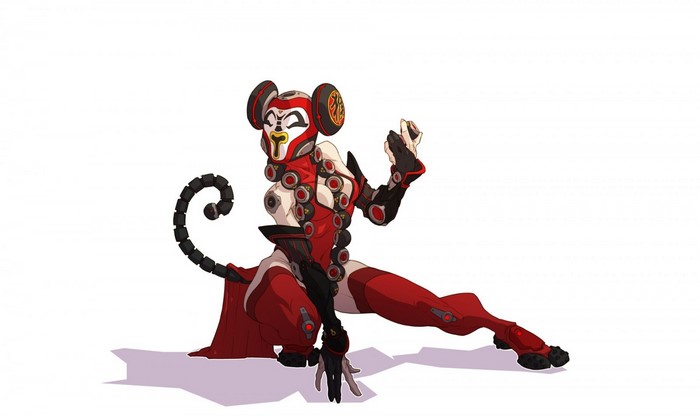 Concept art of a character from Duelyst