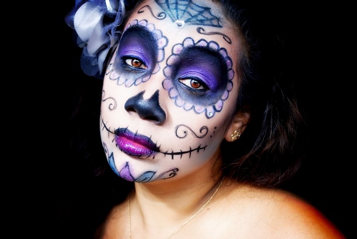 #1060703 face, women, model, portrait, mask, blue, nose, Dia de los ...