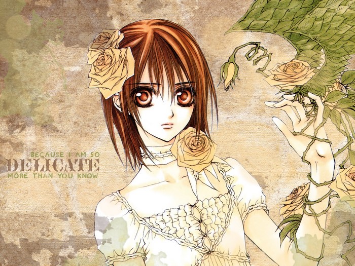Yuki Cross from Vampire Knight with roses