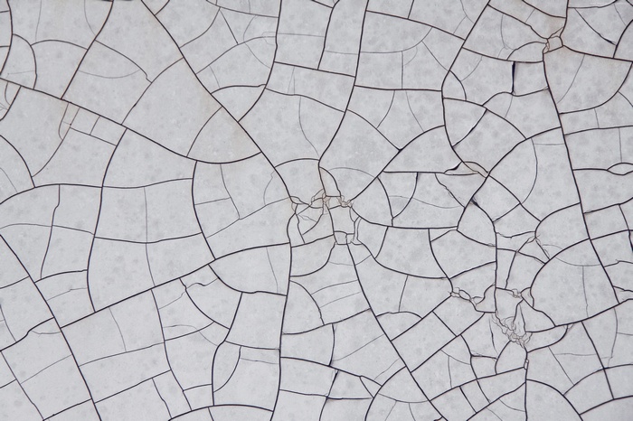 Cracked White Surface Pattern