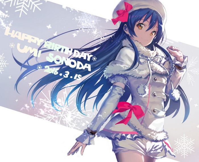 Sonoda Umi from Love Live! Winter Illustration