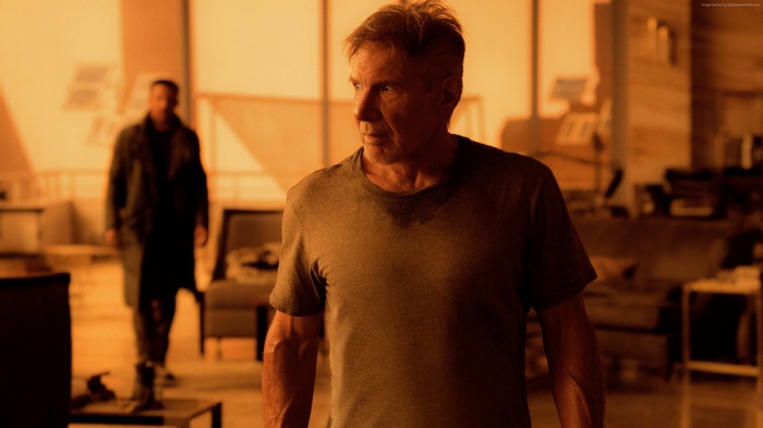 Harrison Ford and Ryan Gosling from Blade Runner 2049