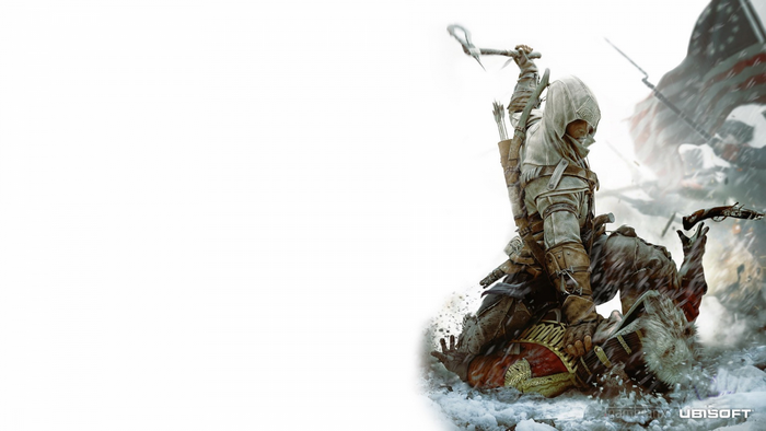 Connor Kenway from Assassin's Creed III in battle