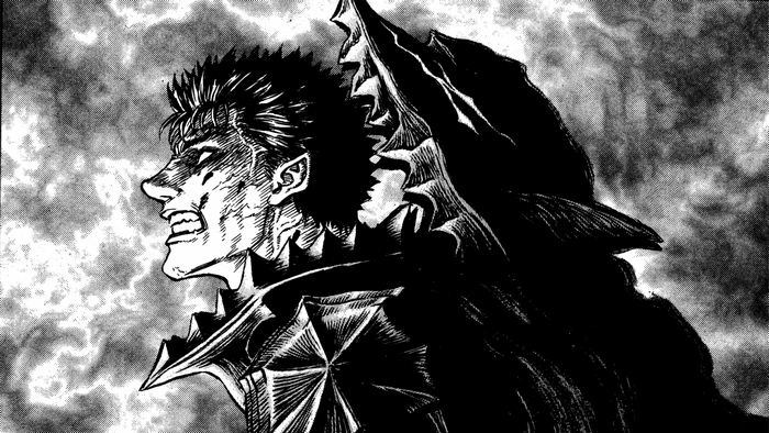 Guts from Berserk in armor