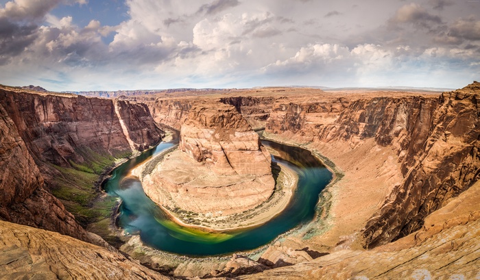 clouds, 8k, Arizona, rocks, 4k, Horseshoe Bend, 5k wallpaper, USA