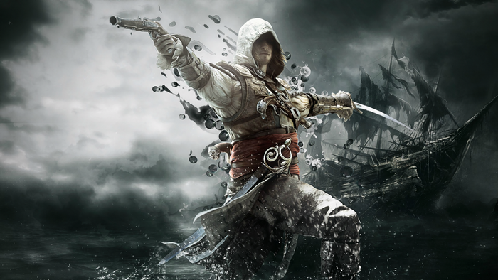 Assassin's Creed IV: Black Flag - Edward Kenway with a ship