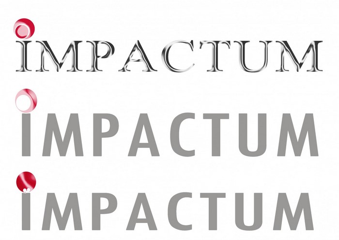 IMPACTUM logo with red circle graphic