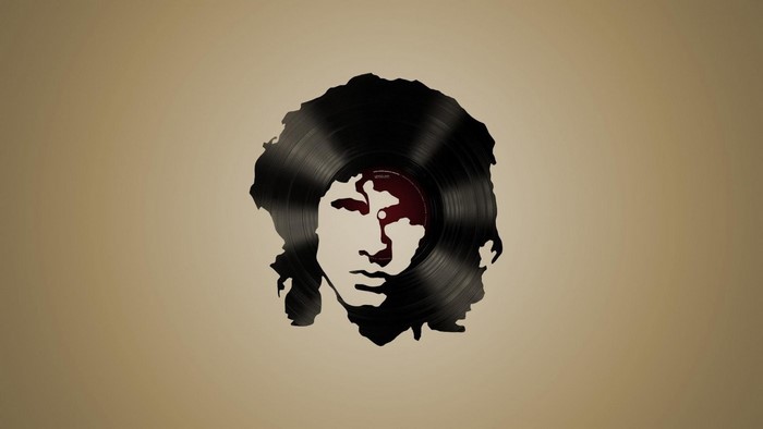 Jim Morrison vinyl record art