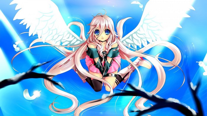 IA Vocaloid with white wings