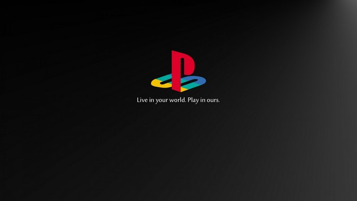 PlayStation logo with slogan
