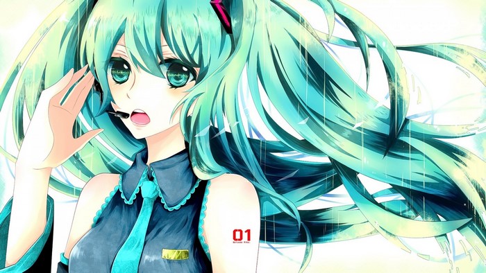 Hatsune Miku from Vocaloid illustration