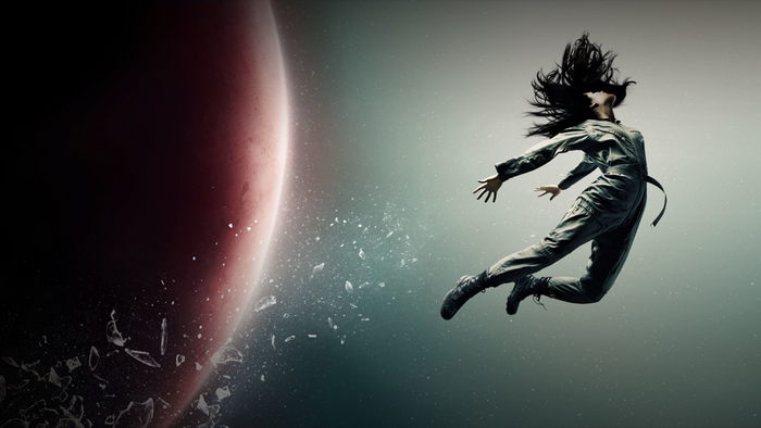 Julie Mao from The Expanse in space