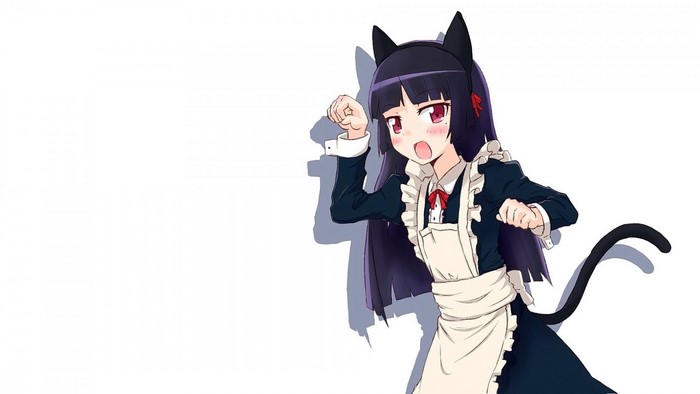 Gokou Ruri from Ore no Imouto ga Konnani Kawaii Wake ga Nai as a cat girl maid