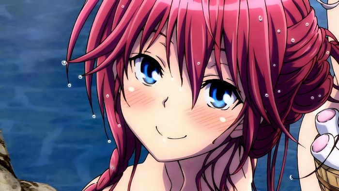 Asami Lilith from Trinity Seven in water