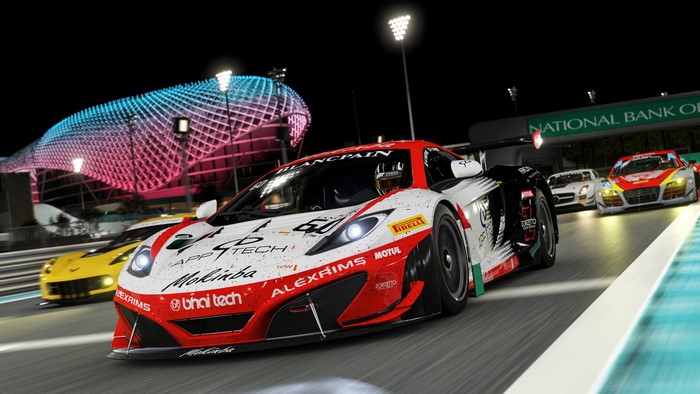 Forza Motorsport 6 race cars at night track