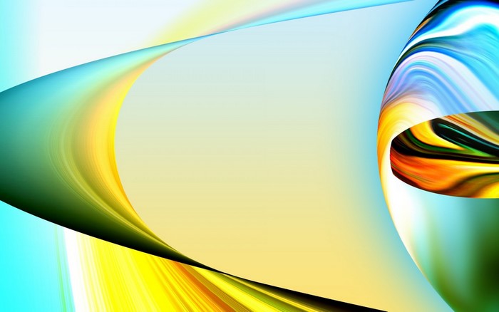 Abstract colorful waves of light
