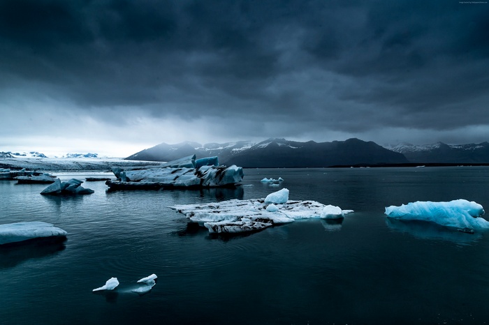 hd wallpaper, 4k, Sea, ice, winter