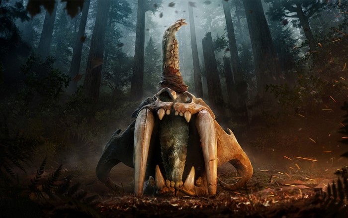 Far Cry Primal Saber-tooth Skull Prop