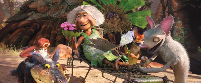 Grandma and creatures from The Croods 2