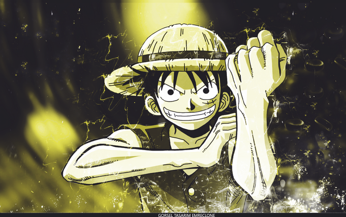 Monkey D. Luffy from One Piece illustration