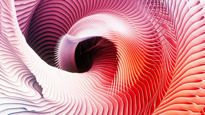Abstract 3D Swirl 4K