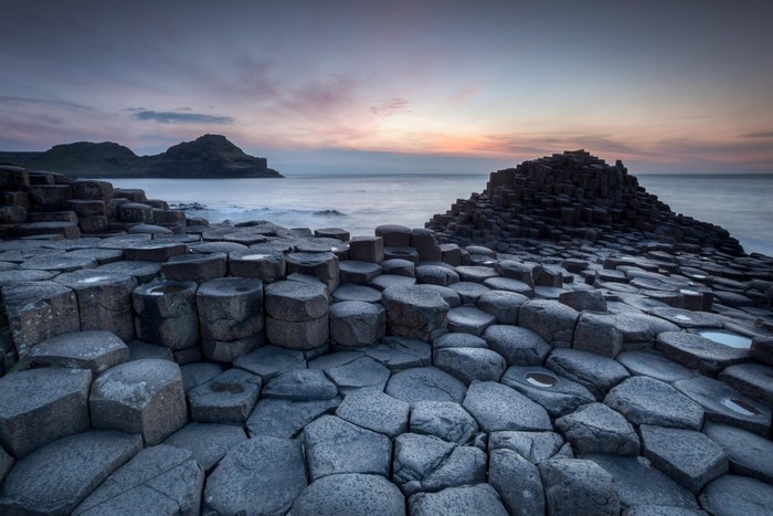 Giants Causeway at sunset, Ireland