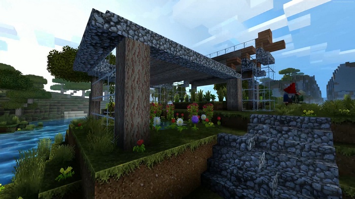 Minecraft 4K Edition screenshot on Xbox One X