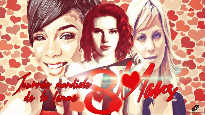Journée mondiale de la femme 8 Mars illustration