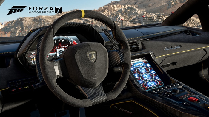 Forza Motorsport 7 car interior dashboard