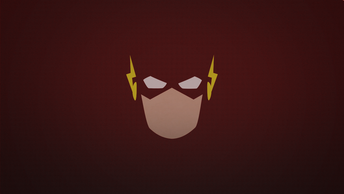 The Flash minimalist illustration