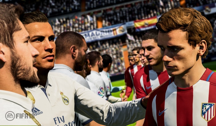 Cristiano Ronaldo and Antoine Griezmann from FIFA 18
