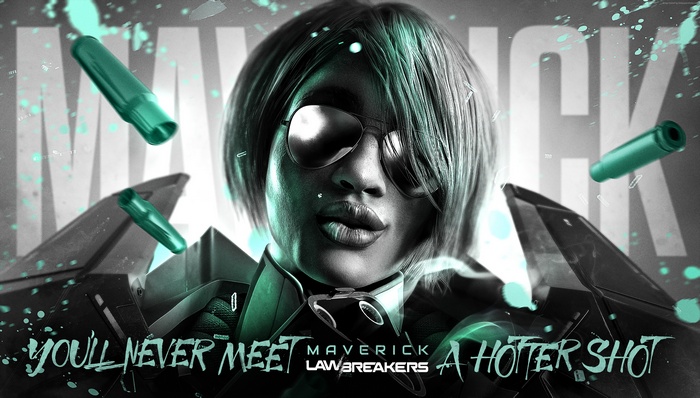 Maverick from Lawbreakers poster