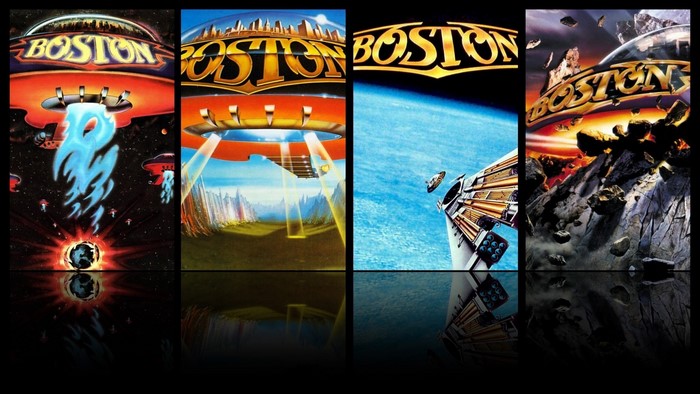 Boston Band Album Covers Montage