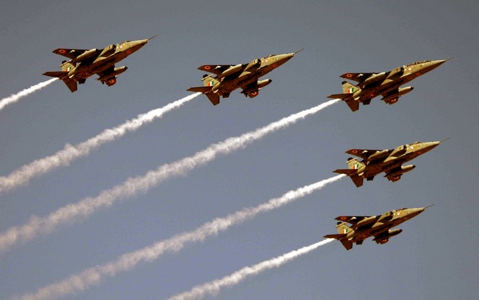 Indian Air Force SEPECAT Jaguars in formation flight