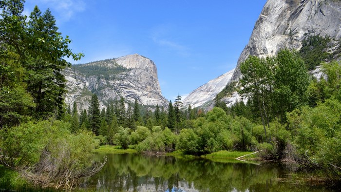 Mirror Lake in Yosemite National Park