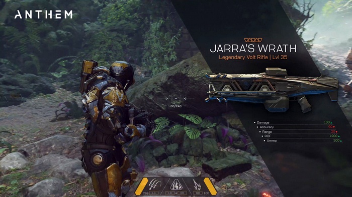 Anthem Legendary Volt Rifle Jarra's Wrath