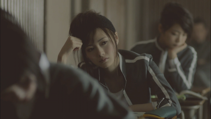 Young woman in classroom, Nogizaka46