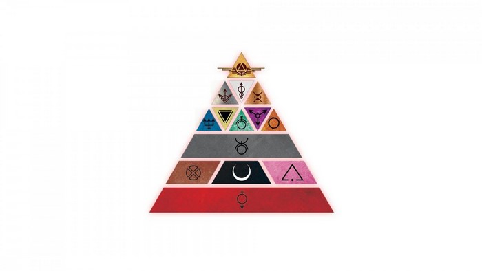 Pyramid of symbols from Red Rising