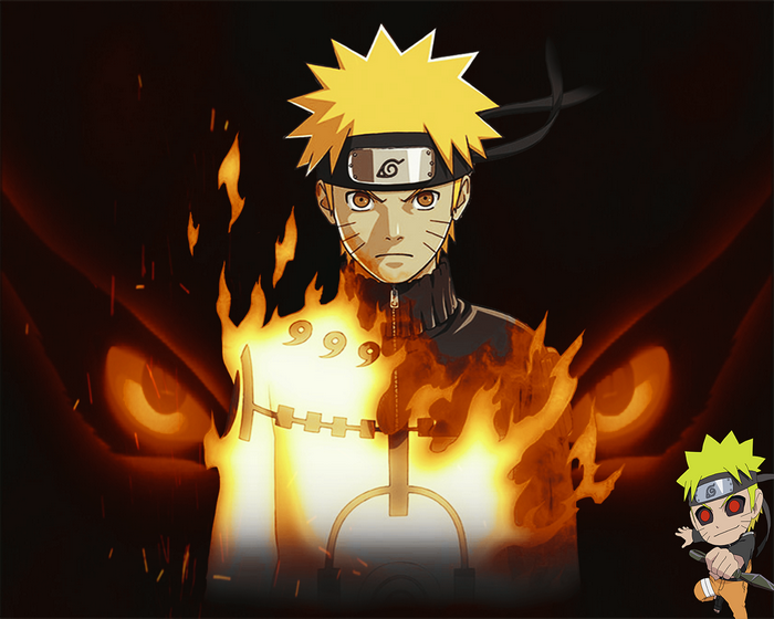 Naruto Uzumaki in Nine-Tails Chakra Mode