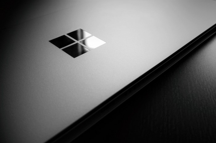 Minimalist Microsoft Surface Laptop in Monochrome