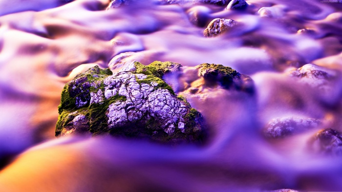 river, Sea, stones, 5k, fog, 4k