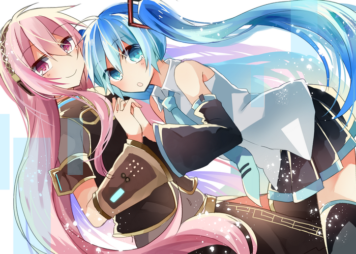 Hatsune Miku and Megurine Luka from Vocaloid