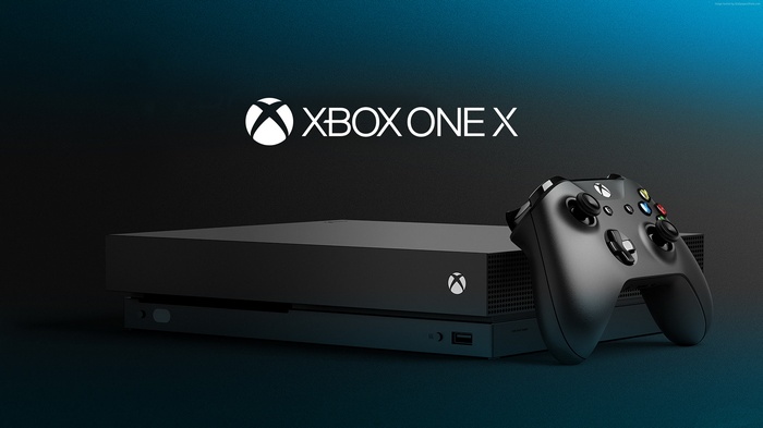 Xbox One X console and controller