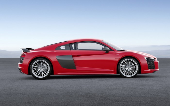 Red Audi R8 V10 Coupe Sports Car