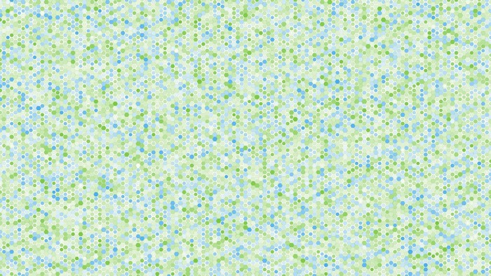 Abstract pattern of green and blue circles