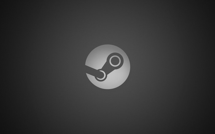 Steam logo on a dark background