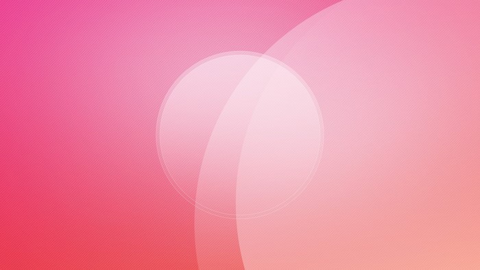 Abstract pink and red gradient with diagonal lines and circles