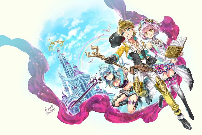 Original characters from Midori Foo illustration