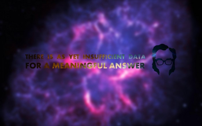 Isaac Asimov quote in space nebula
